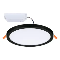 Paulmann Areo LED-panel rund svart 3000K Ø17,5 cm| Downlights