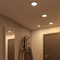 Paulmann Areo LED-panel rund svart 3000K Ø11,8cm Sale
