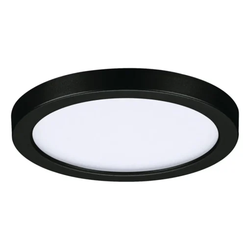 Paulmann Areo LED-panel rund svart 4000K Ø11,8cm Outlet