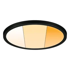 Paulmann Areo Panel dimtowarm rund svart Ø23cm| Kontorbelysning|Downlights