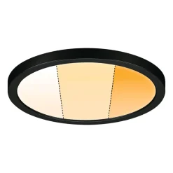 Paulmann Areo Panel dimtowarm rund svart Ø17,5 cm Outlet