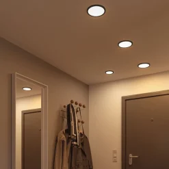 Paulmann Areo panel 3-tr dim svart Ø17,5cm 3 000 K| Downlights