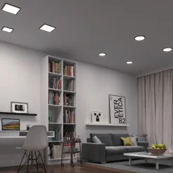 Paulmann Areo ZigBee CCT kantet svart 17,5x17,5cm| Smarthus Belysning