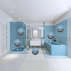 Paulmann Areo ZigBee CCT kantet svart 17,5x17,5cm| Smarthus Belysning