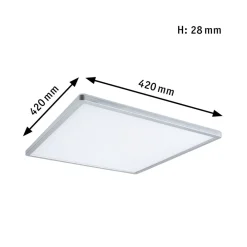 Paulmann Atria Shine panel 3-trinn krom 830 42x42 Hot