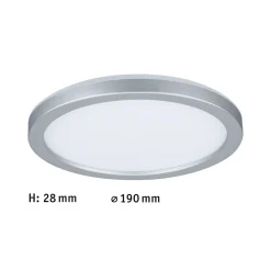 Paulmann Atria Shine Panel av/på krom 830 Ø19cm Discount