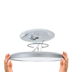 Paulmann Atria Shine Panel on/off svart 830 Ø19cm Outlet