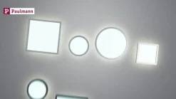 Paulmann Atria Shine Panel av/på svart 840 Ø29cm| Kontorbelysning