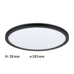 Paulmann Atria Shine panel på/av svart 830 Ø29cm Hot