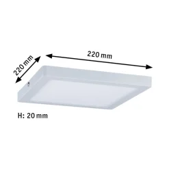 Paulmann Atria taklampe 2 700 K 22x22 cm hvit| Kontorbelysning