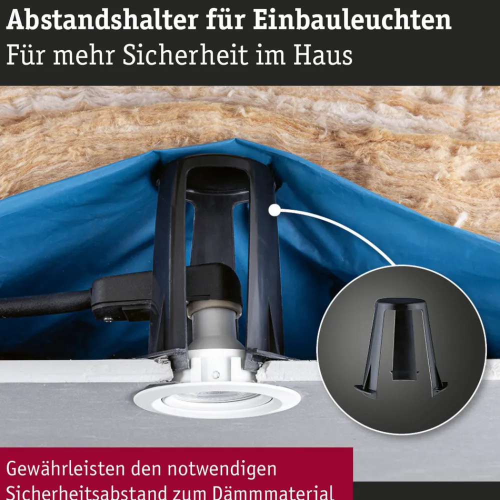 Paulmann avstandsstykke for innfelte armaturer, 6,2 - 9 cm, 20 stk Online