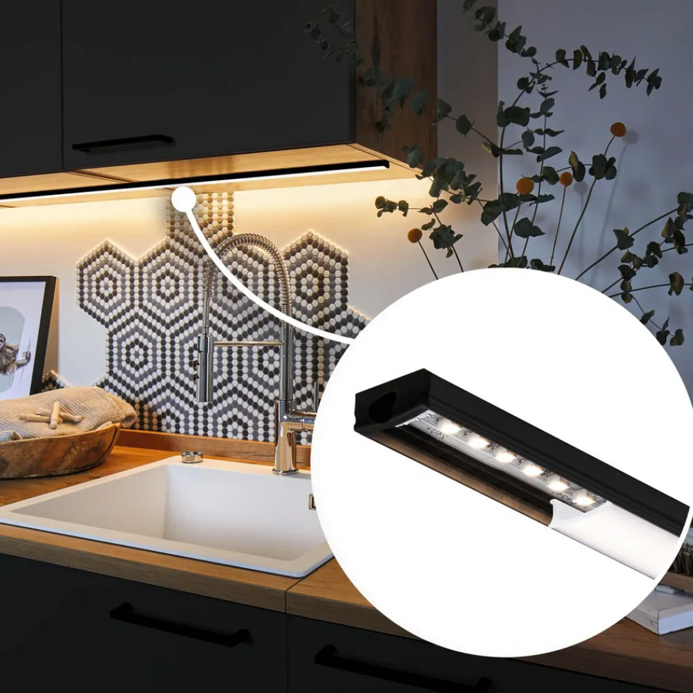 Paulmann Base aluminiumprofil med spreder, 200 cm Outlet