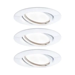 Paulmann Base GU10-downlight 3er-sett, hvit| Downlights