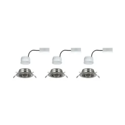 Paulmann Base LED-downlight 3er-sett, jern| Downlights