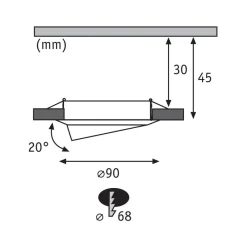 Paulmann Base LED-downlight 3 stk 3-trinn-dim hvit| Downlights