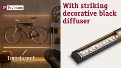 Paulmann Base profil, svart, svart, 2m| Lysstriper