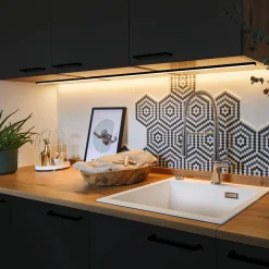 Paulmann Base profil, svart, hvit, 1 m Best