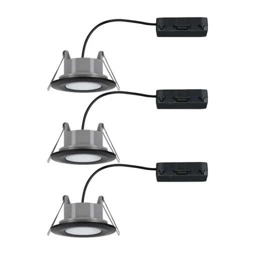Paulmann Calla sving on/off Ø9cm CCT 3 svart| Kontorbelysning|Downlights