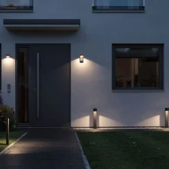 Paulmann Capea utendørs LED-vegglampe med sensor| Kommersiell Utebelysning|Vegglamper Med Sensor