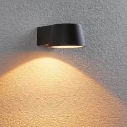 Paulmann Capea utendørs vegglampe i antrasitt aluminium| Kommersiell Utebelysning|Led-Utendørs