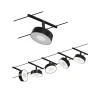 Paulmann Circle LED-vaiersystem 5 lysk. matt svart| Kontorbelysning