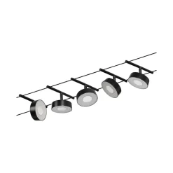 Paulmann Circle LED-vaiersystem 5 lysk. matt svart| Kontorbelysning