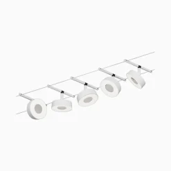 Paulmann Circle LED-vaiersystem 5 lysk. matt hvit| Kontorbelysning