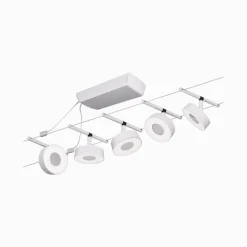 Paulmann Circle LED-vaiersystem 5 lysk. matt hvit| Kontorbelysning