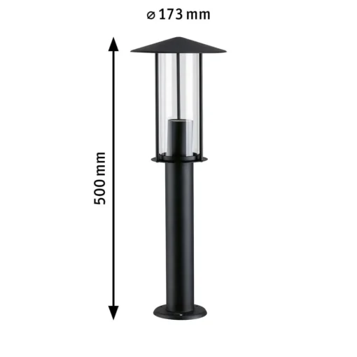 Paulmann Classic LED-gatelampe med gyllent lys| Gatebelysning, Pullert Belysning