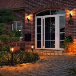 Paulmann Classic LED-gatelampe med gyllent lys| Gatebelysning, Pullert Belysning