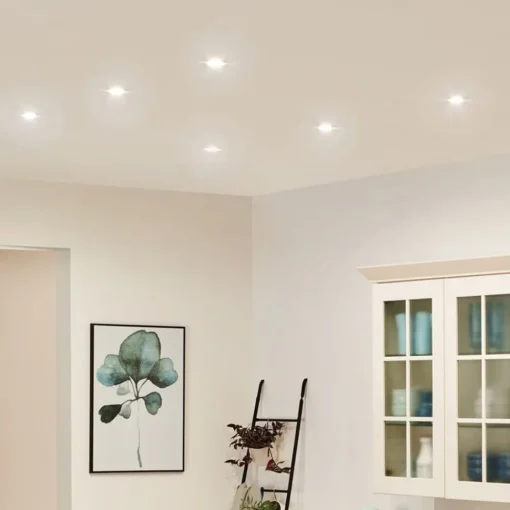 Paulmann Coin Slim LED-downlight, 3-er kantet alu| Downlights