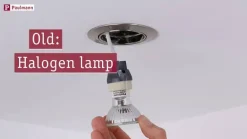 Paulmann Coin Slim LED-downlight, 3-er kantet alu| Downlights