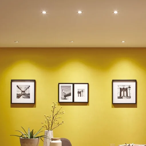 Paulmann Coin Slim LED-innfelling, krom dimbar 3er Online