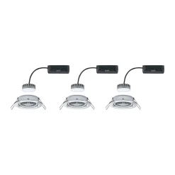 Paulmann Coin Slim LED-innfelling, krom dimbar 3er Online