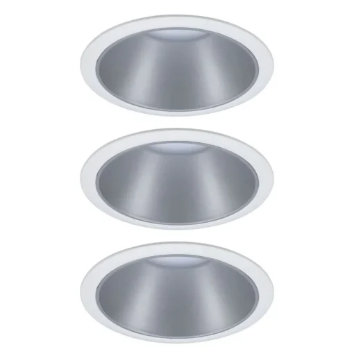 Paulmann Cole LED-spot, sølv-hvit, 3-pakning Clearance