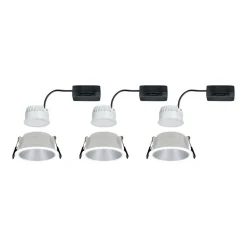 Paulmann Cole LED-spot, sølv-hvit, 3-pakning Clearance