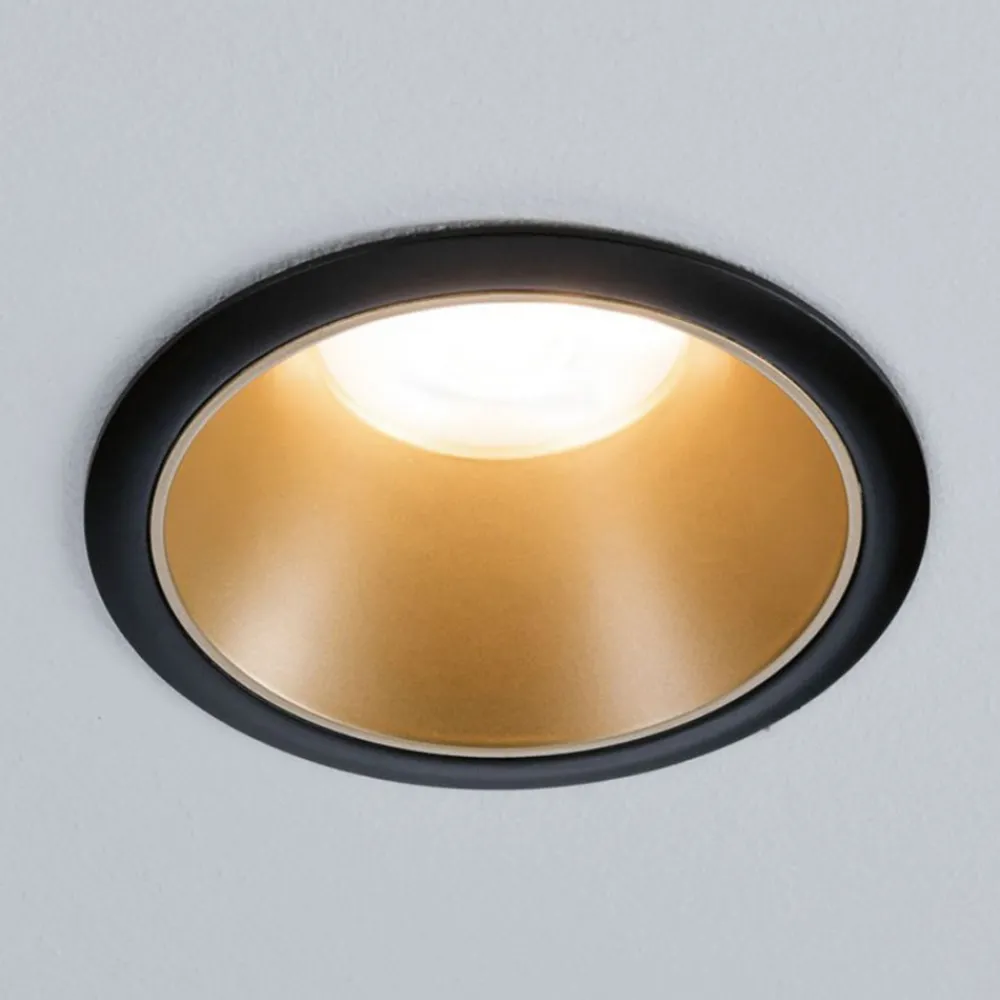 Paulmann Cole Spotlight GU10 svart/gull Hot