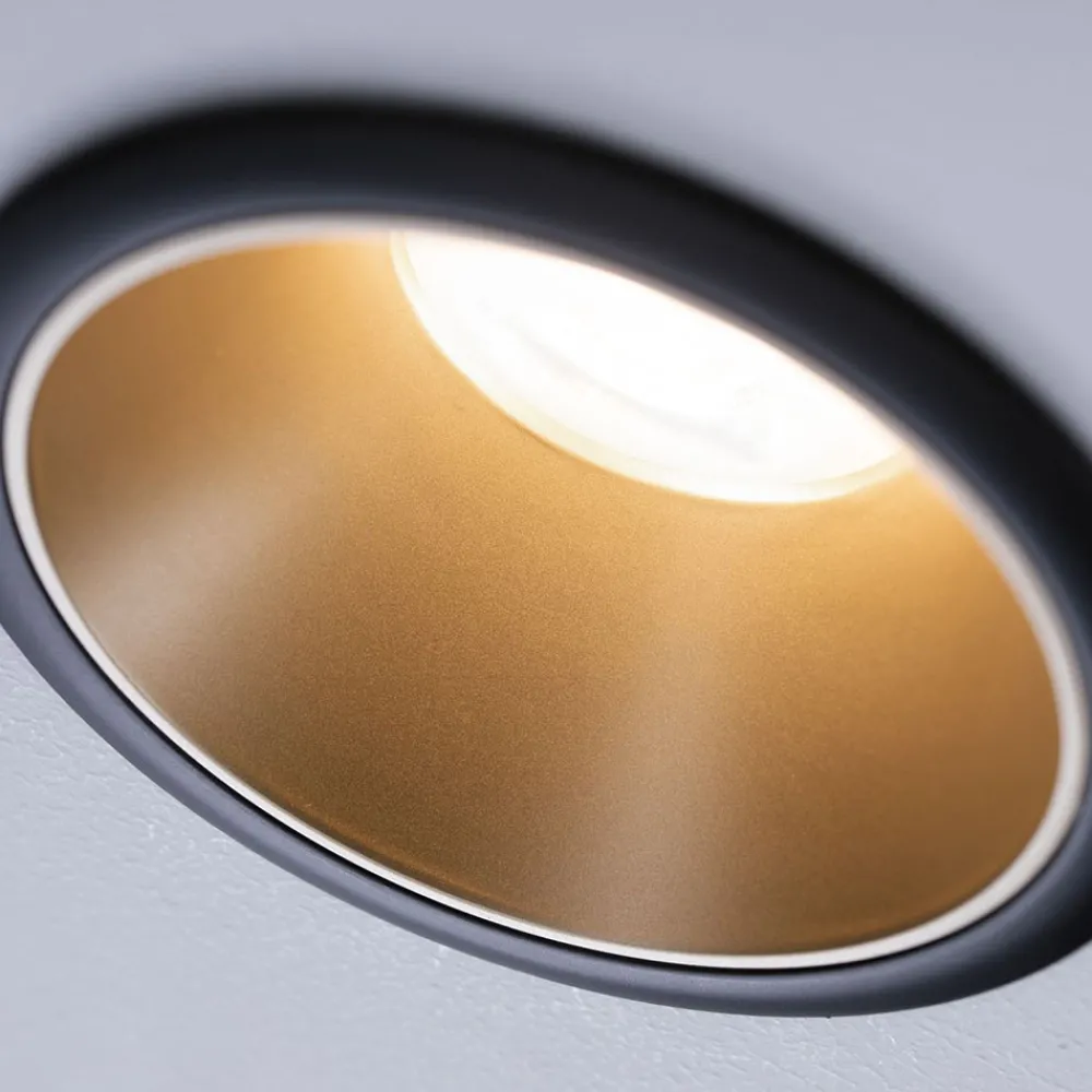 Paulmann Cole Spotlight GU10 svart/gull Hot