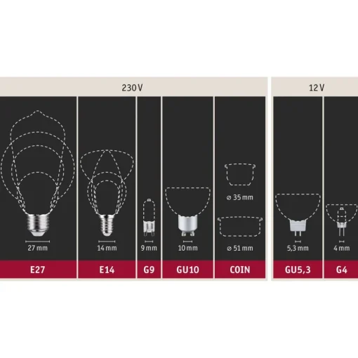 Paulmann E27 6,5W 825 LED-globepære G95 gull| E27 Pærer|Filament Pærer