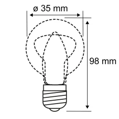 Paulmann E14 2,6W 827 LED-mignonpære dreid klar Discount