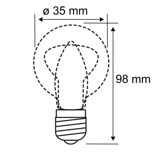 Paulmann E14 2,6W 827 LED-mignonpære dreid klar Discount