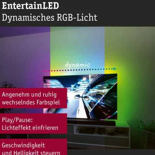 Paulmann EntertainLED LED-Strip RGB TV-apparat 65 tommer Online