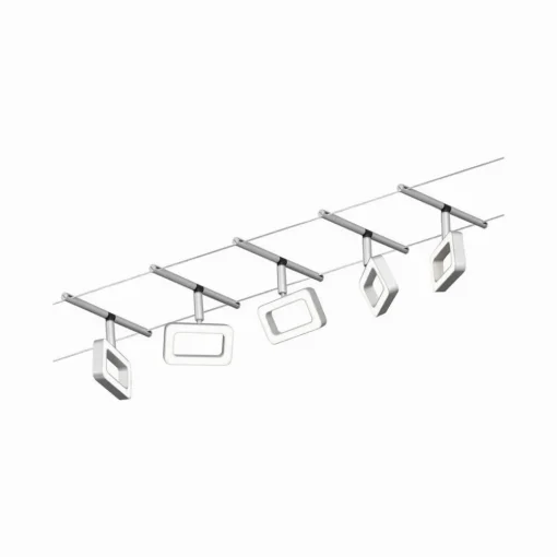 Paulmann Frame LED-vaiersystem 5 lysk. matt krom| Kontorbelysning