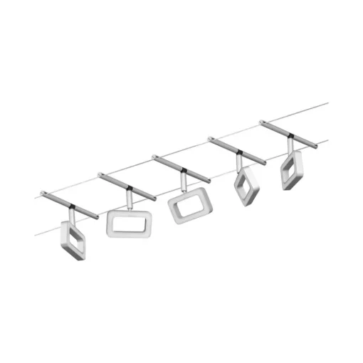 Paulmann Frame LED-vaiersystem 5 lysk. matt krom| Kontorbelysning