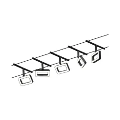 Paulmann Frame LED-vaiersystem 5 lysk. matt svart| Kontorbelysning