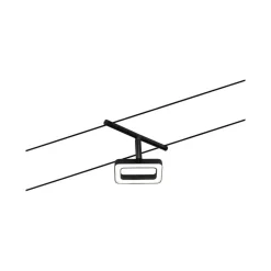 Paulmann Frame LED-vaiersystem 5 lysk. matt svart| Kontorbelysning