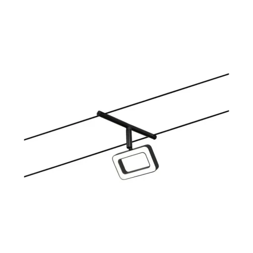 Paulmann Frame LED-vaiersystem 5 lysk. matt svart| Kontorbelysning