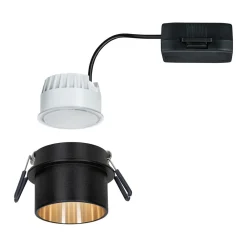 Paulmann Gil LED innfelt svart matt/gull New