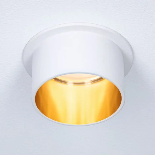 Paulmann Gil LED-innfelt hvit matt/gull 3-er sett