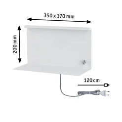Paulmann Jarina LED-vegglampe med hylle Best
